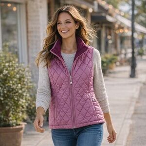 Vintage L.L.Bean Quilted Fleece Lined Puffer Vest